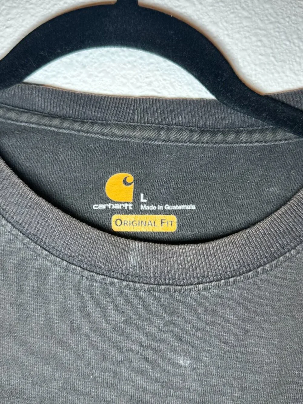 2X Carhartt Men's Black Long Sleeve T-Shirts Size Large